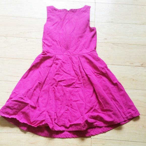 Gap Girls sleeveless fuscia dress M/8 - Picture 2 of 4